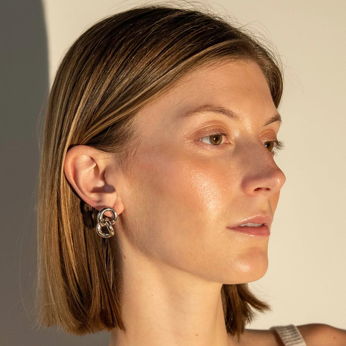 Double Loop Hoop Earrings, photo 6