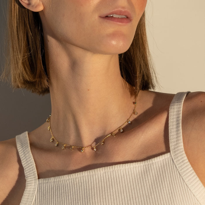 Collar Drippy con zirconia cúbica, foto 5