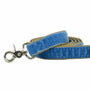 Dusty Blue Swiss Velvet Leash, photo 1