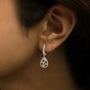 1/3 Ct. T.W. Multi Color Diamond Pear Shape Dangle Earrings in 10K Yellow Gold-Plated Sterling Silver, photo 3