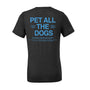 Pet All The Dogs Unisex Tee in puppies soft black