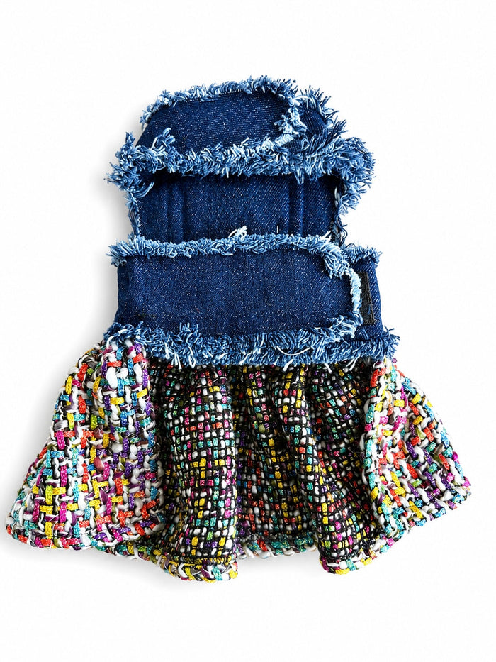 Denim and Tweed Couture Dress, photo 3