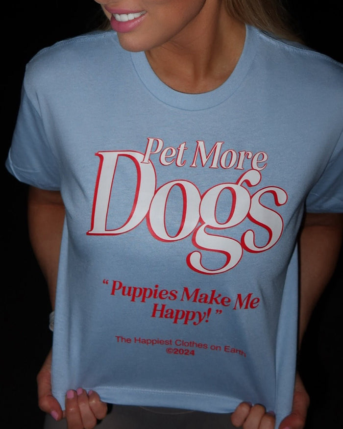 Pet More Dogs Crop Tee