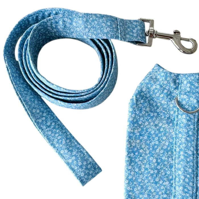 Correa de tela para perro Blue Floral Calico, foto 4