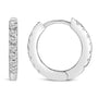 Aretes de aro Huggie de doble cara con diamantes de 1/4 ct. p.t. en oro de 10K, foto 11