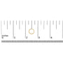 Aretes de aro Huggie con diamantes de 1/5 ct. p.t. en oro de 14K, foto 13