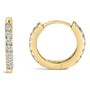 Aretes de aro Huggie de doble cara con diamantes de 1/4 ct. p.t. en oro de 10K, foto 10