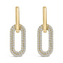 1/2 Ct. T.W. Lab-Grown Diamond Dangling Paperclip Drop Earrings in 10K Gold, photo 1