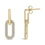 1/2 Ct. T.W. Lab-Grown Diamond Dangling Paperclip Drop Earrings in 10K Gold, photo 7
