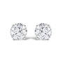 Round Lab-Grown Diamond Solitaire Stud Earrings with Push Backs in 14K Gold, photo 2