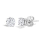 Round Lab-Grown Diamond Solitaire Stud Earrings with Push Backs in 14K Gold, photo 4