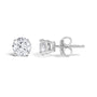 Round Lab-Grown Diamond Solitaire Stud Earrings with Push Backs in 14K Gold, photo 36