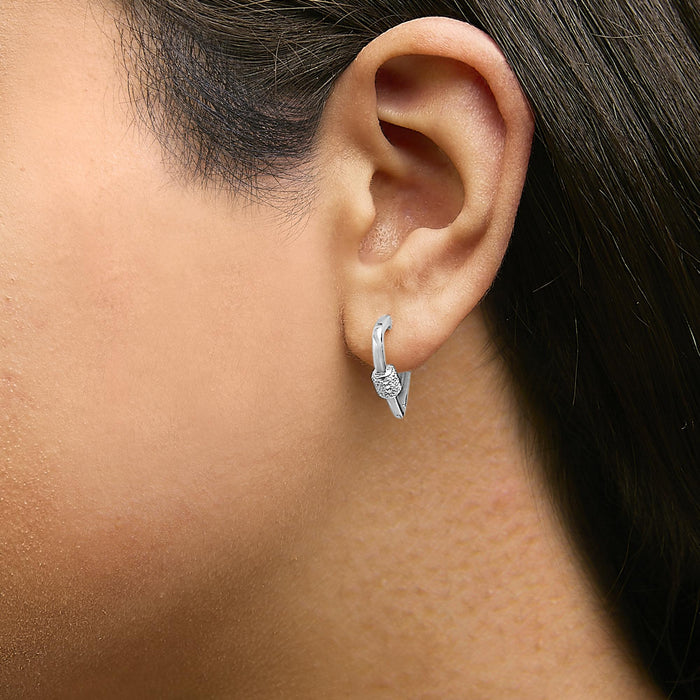 3/8 Ct. T.W. Lab-Grown Diamond Heart-Shaped Huggie Hoop Earrings in 10K Gold, photo 6