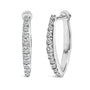 1/4 Ct. T.W. Lab-Grown Diamond Heart-Shaped Huggy Hoop Earrings in 10K Gold, photo 4