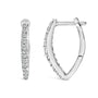 1/4 Ct. T.W. Lab-Grown Diamond Heart-Shaped Huggy Hoop Earrings in 10K Gold, photo 8