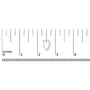 1/4 Ct. T.W. Lab-Grown Diamond Heart-Shaped Huggy Hoop Earrings in 10K Gold, photo 10
