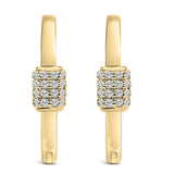 3/8 Ct. T.W. Lab-Grown Diamond Heart-Shaped Huggie Hoop Earrings in 10K Gold