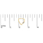 3/8 Ct. T.W. Lab-Grown Diamond Heart-Shaped Huggie Hoop Earrings in 10K Gold, photo 9