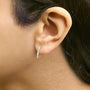 1/4 Ct. T.W. Lab-Grown Diamond Heart-Shaped Huggy Hoop Earrings in 10K Gold, photo 5