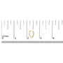 1/4 Ct. T.W. Lab-Grown Diamond Heart-Shaped Huggy Hoop Earrings in 10K Gold, photo 9