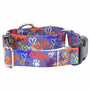 Collar martingala con hebilla para perro Love Graffiti Blue EarthStyle, foto 2