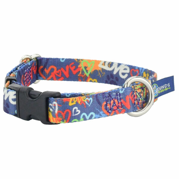 Collar para perro Love Graffiti Blue EarthStyle, foto 4