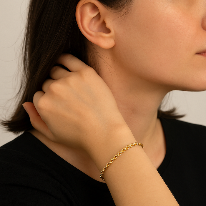 Gold Twisted Rope Bracelet, photo 7