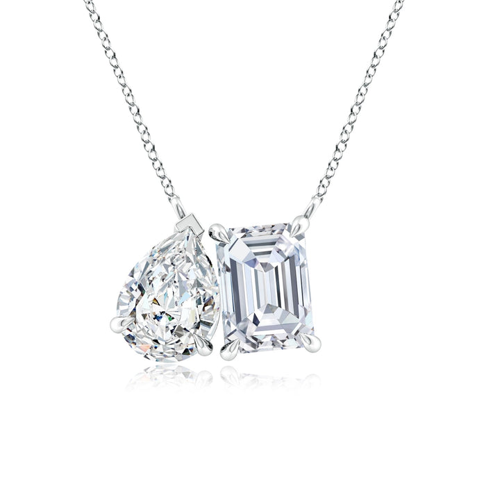 1 or 2 CTW Two-Stone Lab-Grown Diamond Pendant in 14K Gold, photo 1
