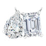 1 or 2 CTW Two-Stone Lab-Grown Diamond Pendant in 14K Gold, photo 3