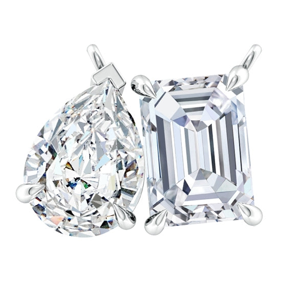 1 or 2 CTW Two-Stone Lab-Grown Diamond Pendant in 14K Gold, photo 3