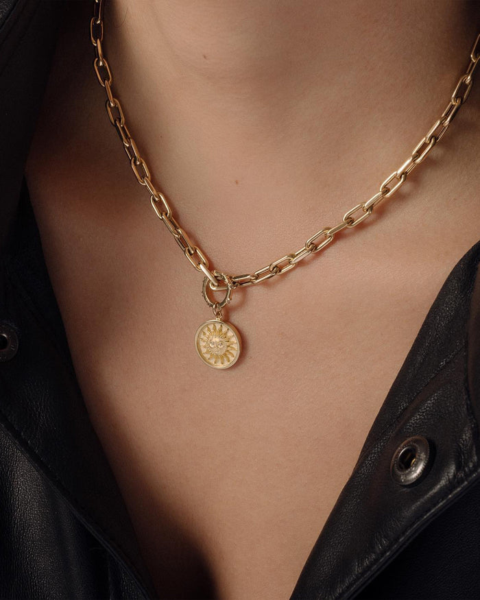 14K Gold Diamond Charm Enhancer, photo 3