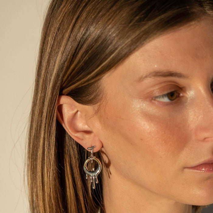 Equinox Two-Tone Earrings, photo 3
