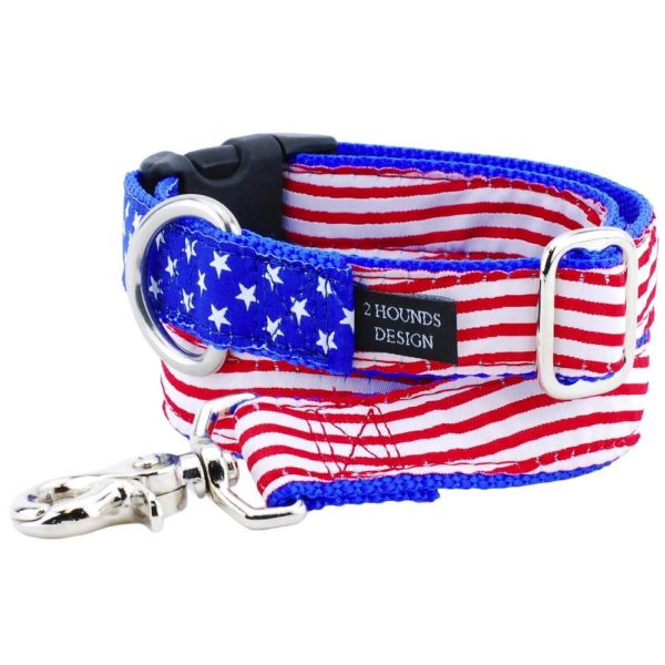 Correa de listón para perro Stars and Stripes, 1 pulg. de ancho, foto 3