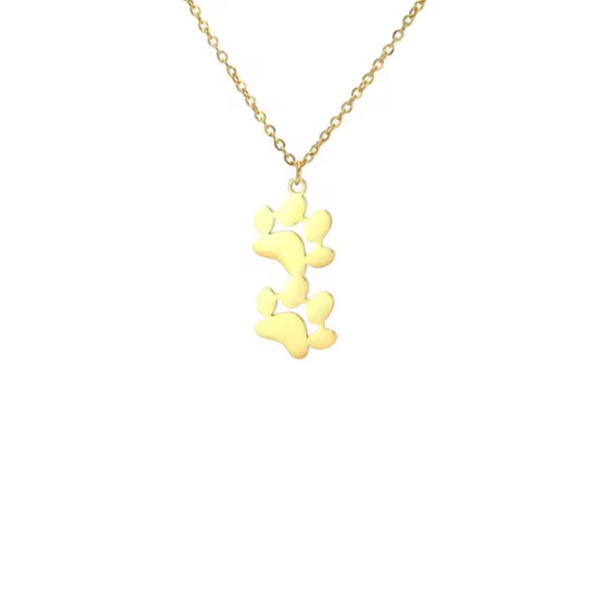 EverPaw Double Paw Print Pendant Necklace, photo 1