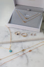 Collar de ojo turco con diamantes y zafiro en oro de 14K, foto 8