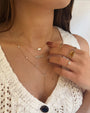Bezel Diamond Station Lariat Necklace, photo 5