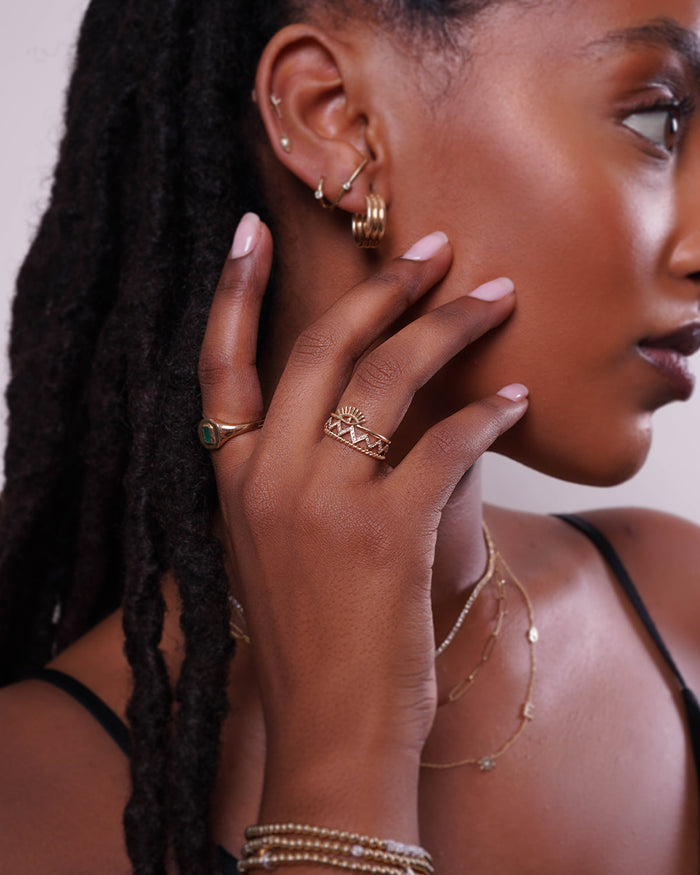 14K Gold Twist Band, photo 5