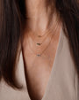 Collar de ojo turco con diamantes y zafiro en oro de 14K, foto 6