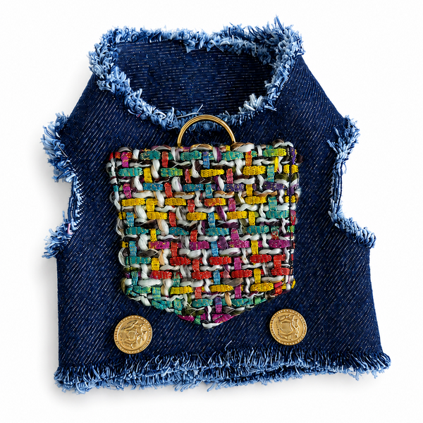 Denim and Tweed Couture Harness, photo 1