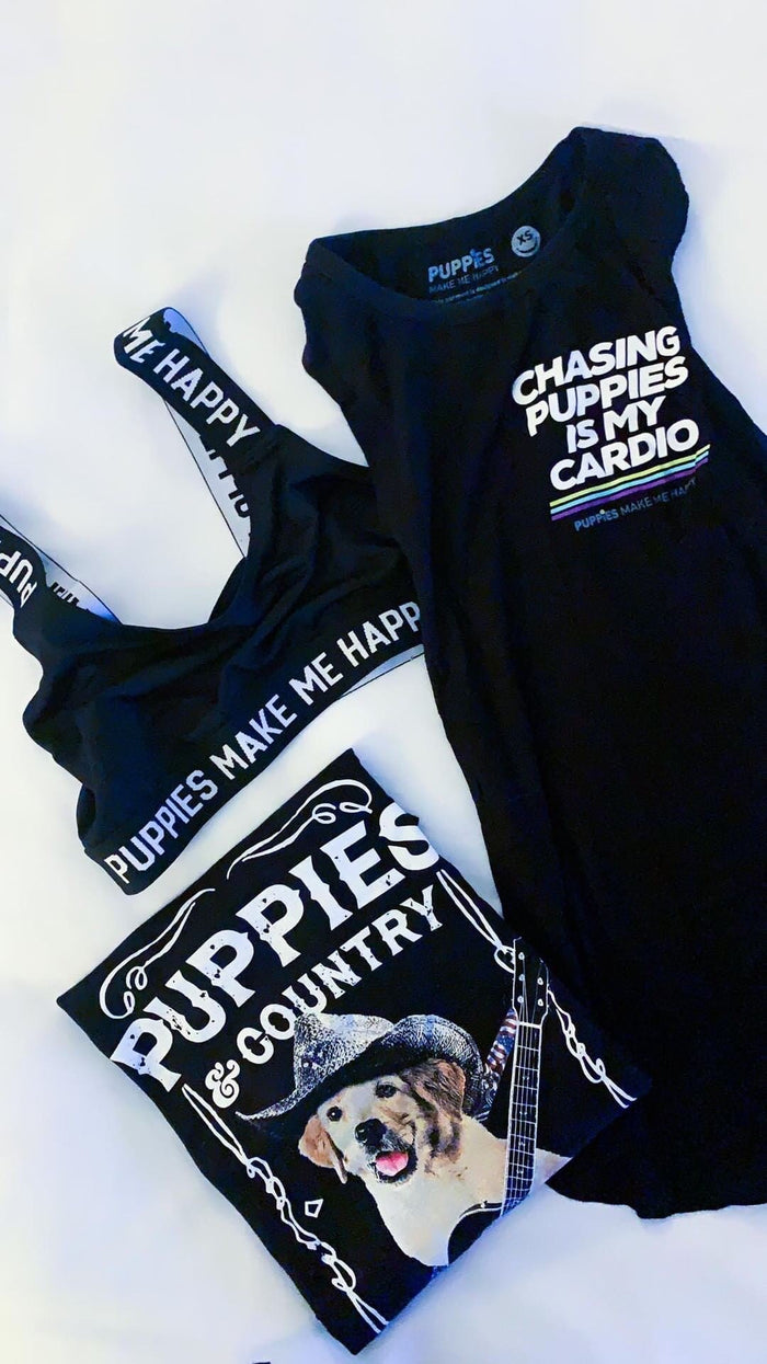 Chasing Puppies is My Cardio Women's Sleeveless Tank