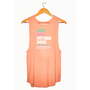Arm Day = Petting Dogs Sleeveless Tank in peach