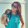 Puppies Make Me Happy Motto Crop Top