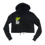 Fitness Goals: Pet More Dogs Crop Hoodie in black