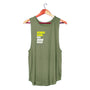 Fitness Goal Sleeveless Tank in army green