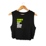 Fitness Goals: Pet More Dogs Crop Top in black