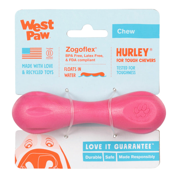 Hurley Chew Bone Dog Toy, Geranium, photo 2
