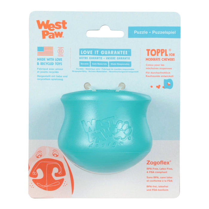 Toppl Treat Toy for Dogs, Teal, photo 3