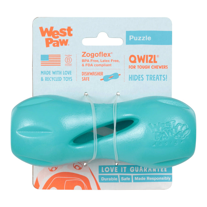 Juguete dispensador Qwizl para perro, verde azulado, foto 3