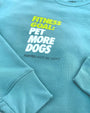 Fitness Goal: Pet More Dogs Women's Cropped Sweatshirt