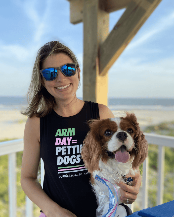 Arm Day = Petting Dogs Sleeveless Tank